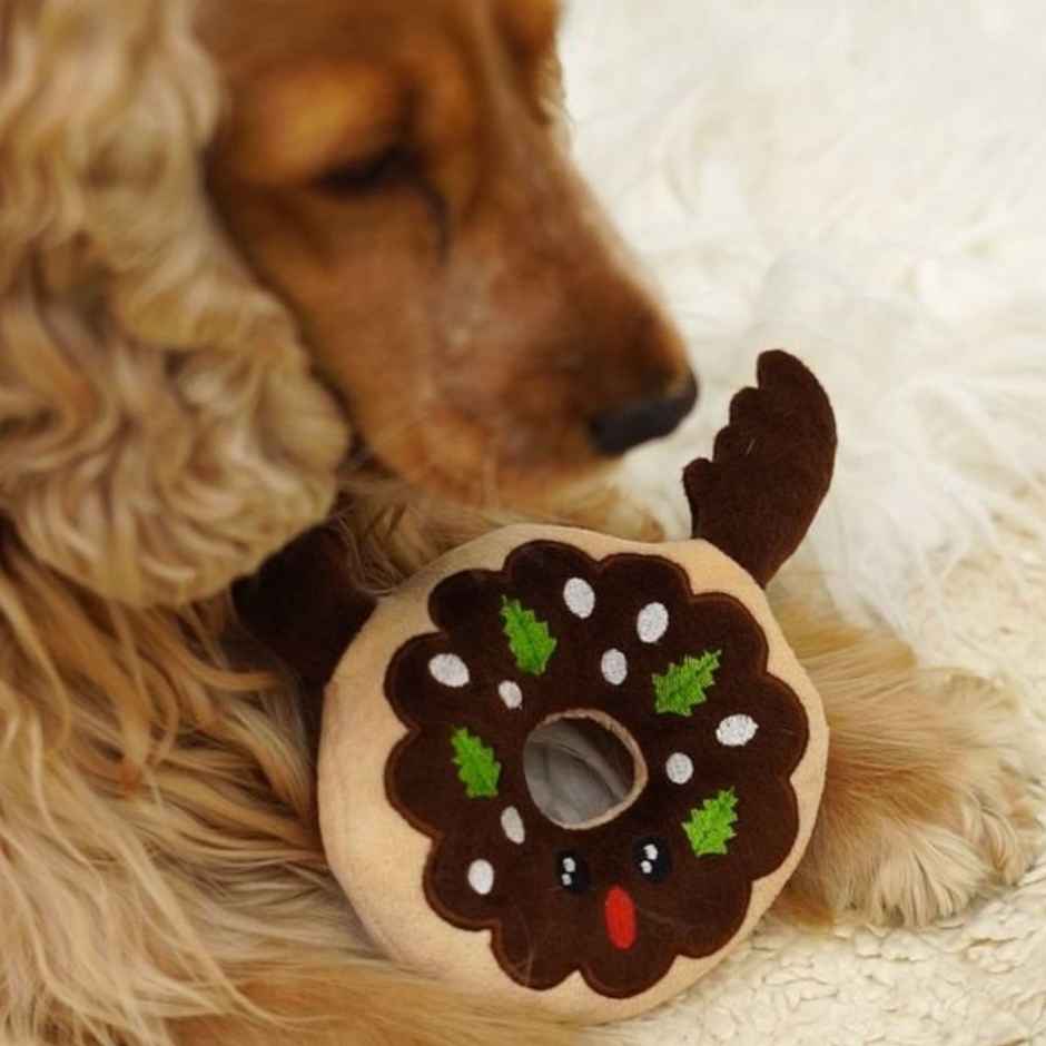 Bearhugs Plush Toy For Dogs | Reindeer Donut