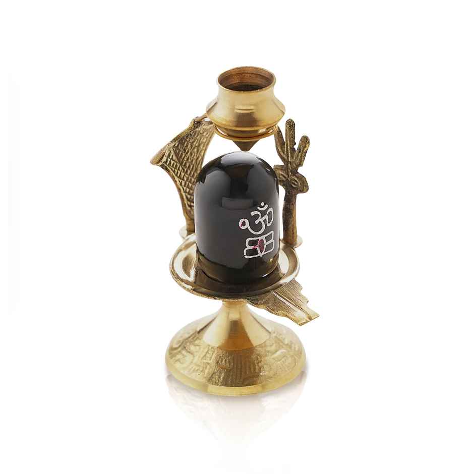 Shivling with Trishul & Tripai Lota | Shiva Lingam Pooja Set | Jai Kashi