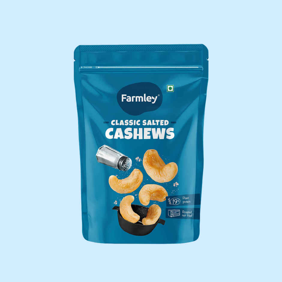 Farmley Classic Salted Roasted Cashews-Kaju | Rich In Protein Crunchy And Delicious