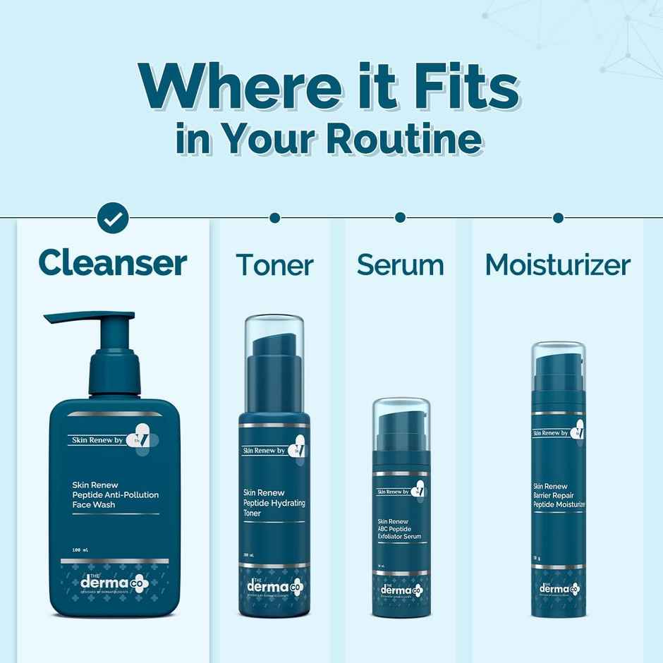 The Derma Co X Dr. V Skin Renew Peptide Anti-Pollution Face wash