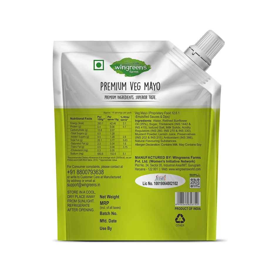 Wingreens Farms Veg Mayo