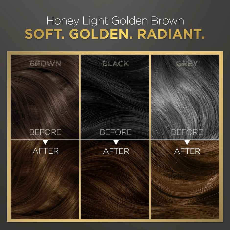 Bblunt Salon Secret High Shine Conditioning Hair Colour | Honey Light Golden Brown