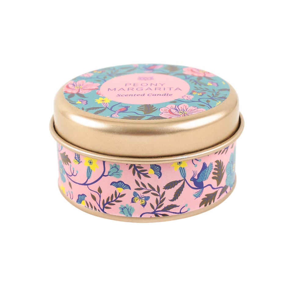 Chumbak Peony Margarita Tin Candle
