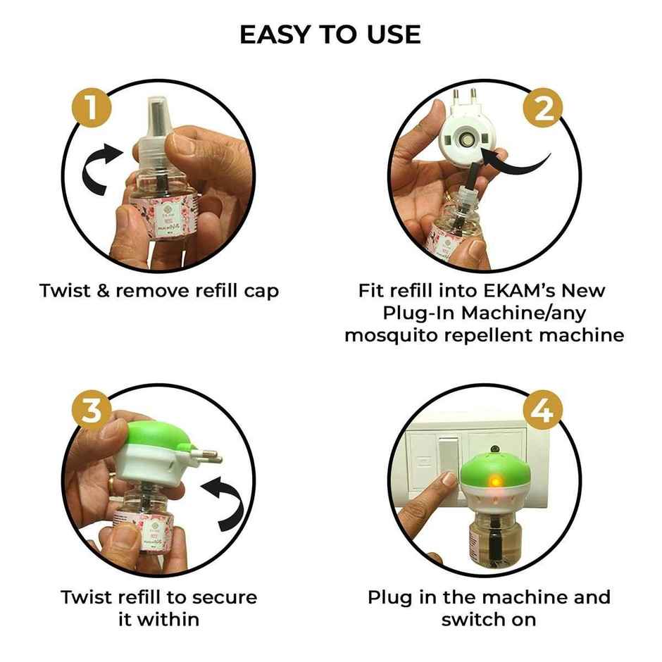 Ekam Tropical Paradise Scented Air Freshener Plug-In Refill | 1 x Refill Bottle