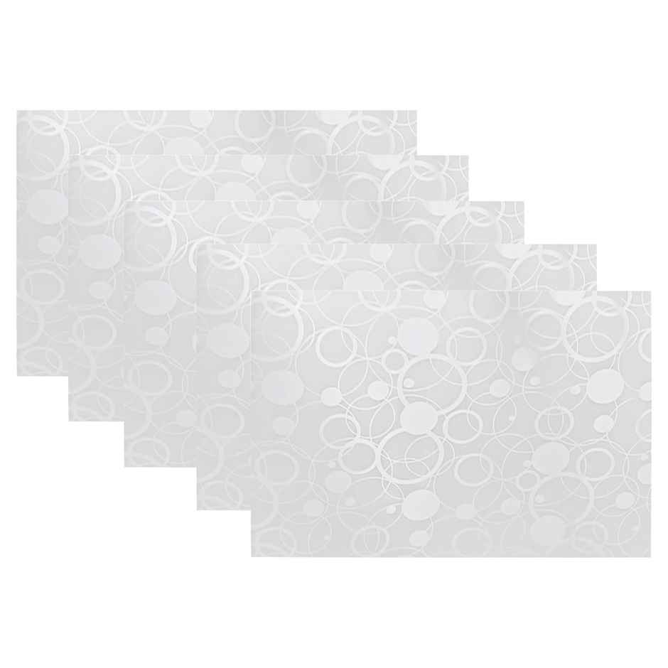 Kuber Industries Pack of 6 Fridge Mat | Circle Design Shelf Liner