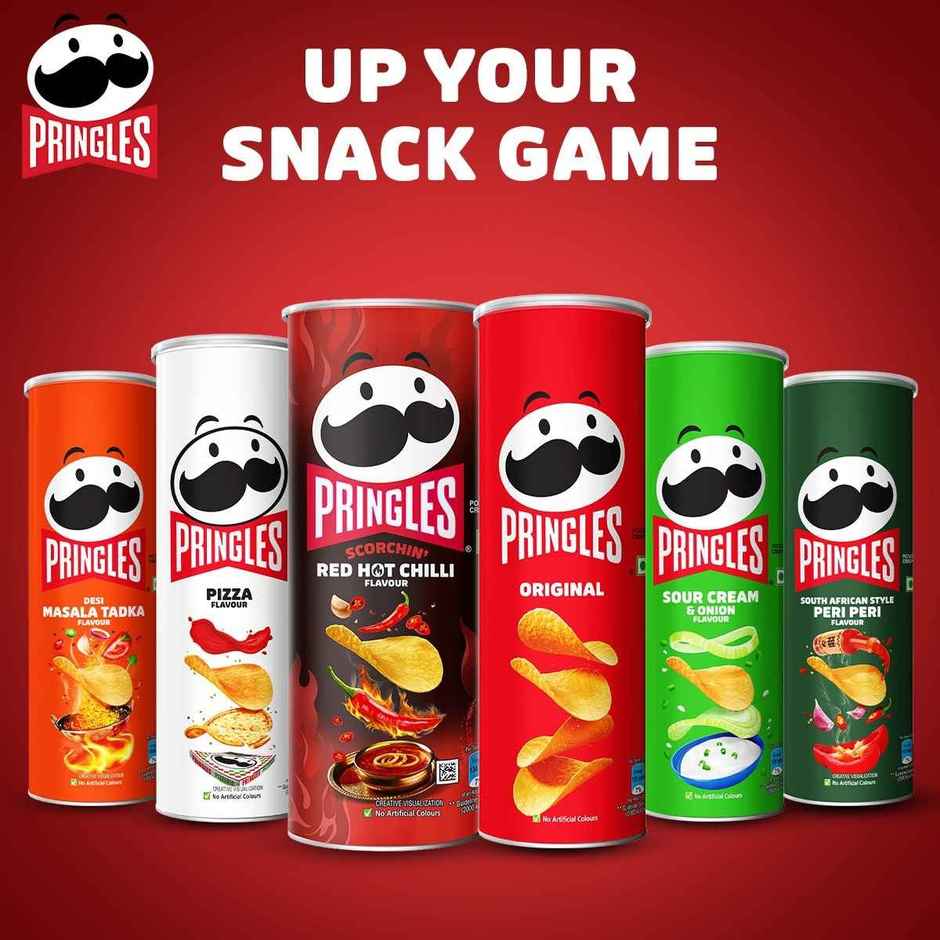 Pringles Potato Chips Sour Cream & Onion Flavour