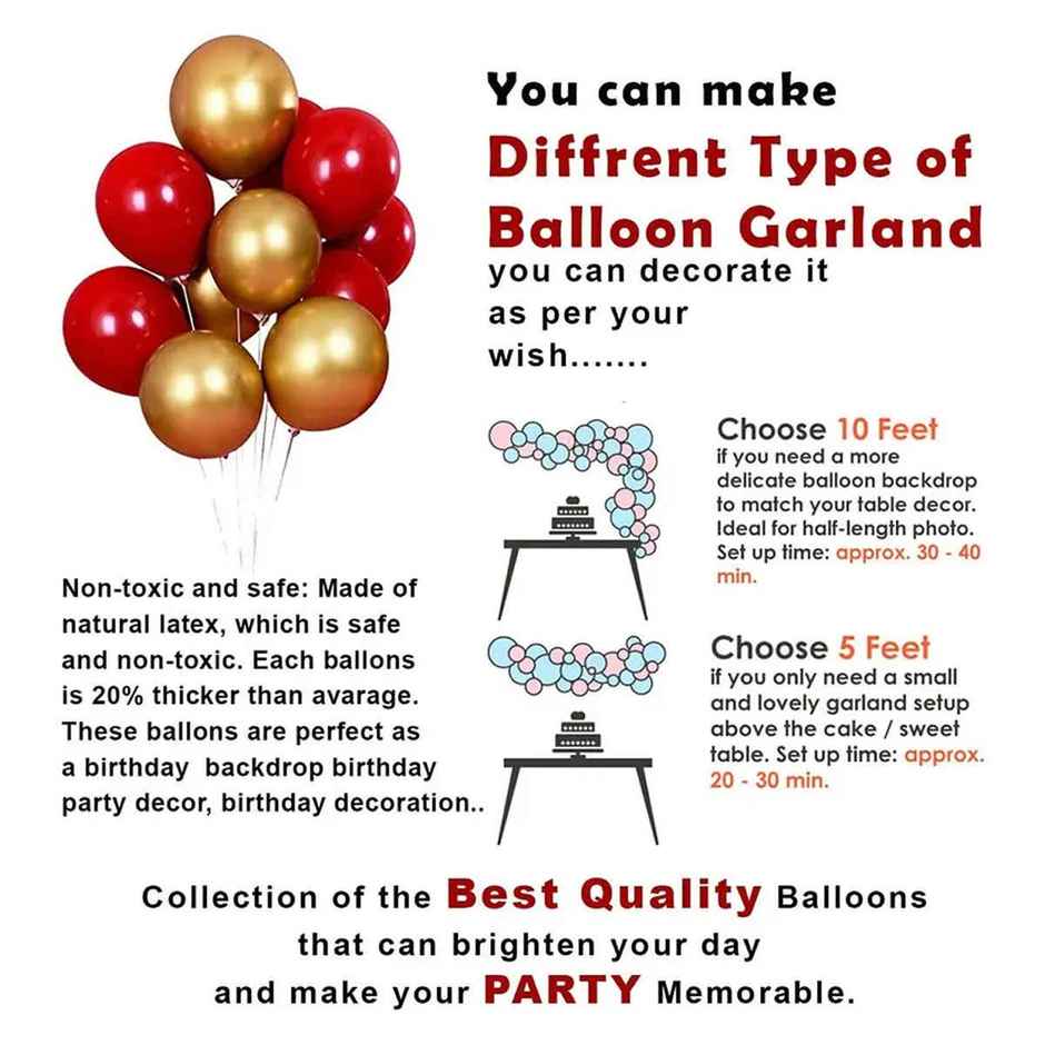 Party Propz Anniversary Decoration Items - Pack Of 47