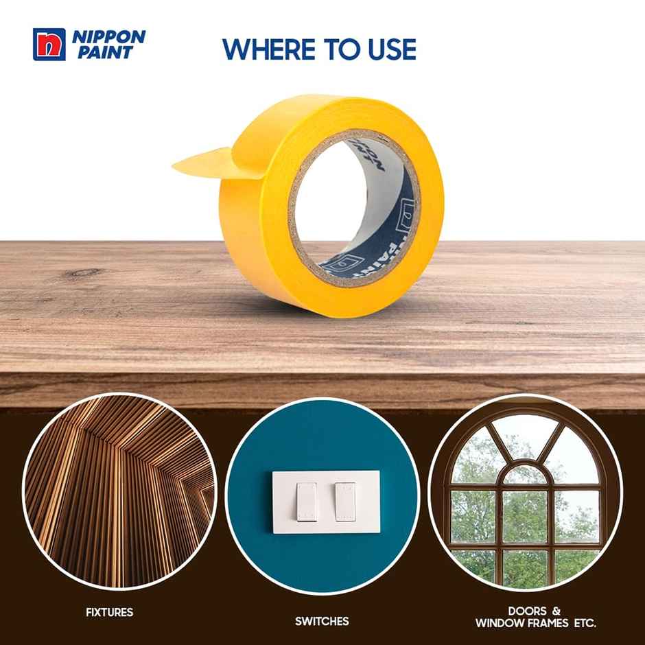 Nippon Paint Painter Tape with Drop Sheet 240cm (1 Pc) | Easy & Mess-Free Protection