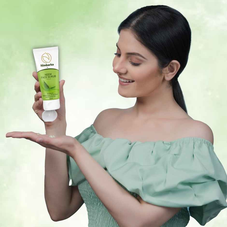 Nimbarka Neem Face Scrub Natural Exfoliating Scrub For Clear Radiant Skin