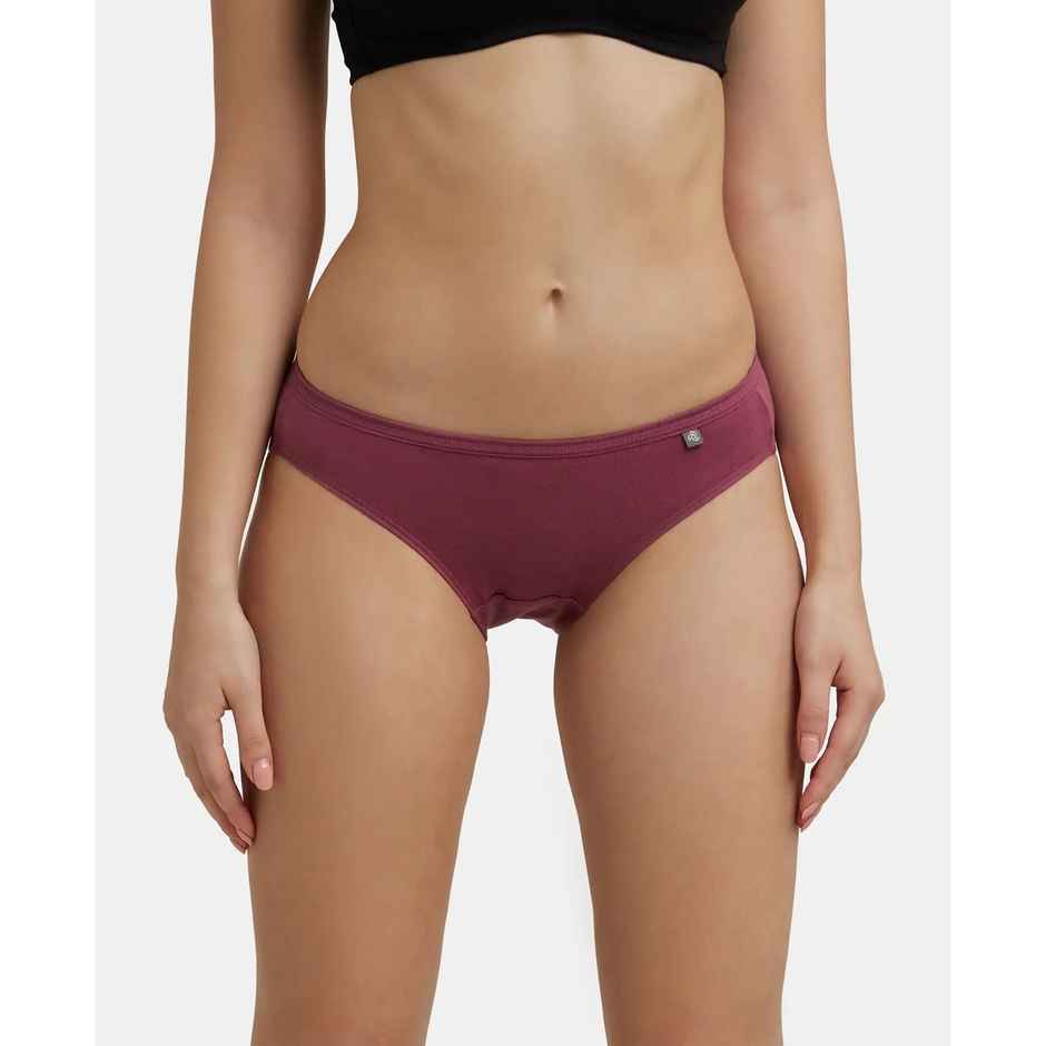 Jockey 1410 Women's Super Combed Cotton Underwear Bikini Panty|PO3 | Multicolor Dark assorted-XXL