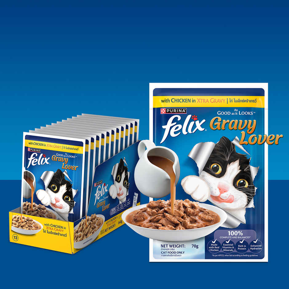 Purina Felix Gravy Lover, Meaty Chicken Chunks