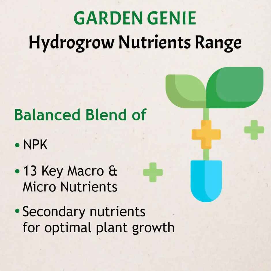 General Hydroponic Nutrient A&B | Contains NPK for nurturing plant s- Makes 50 ltr Nutrient Solution