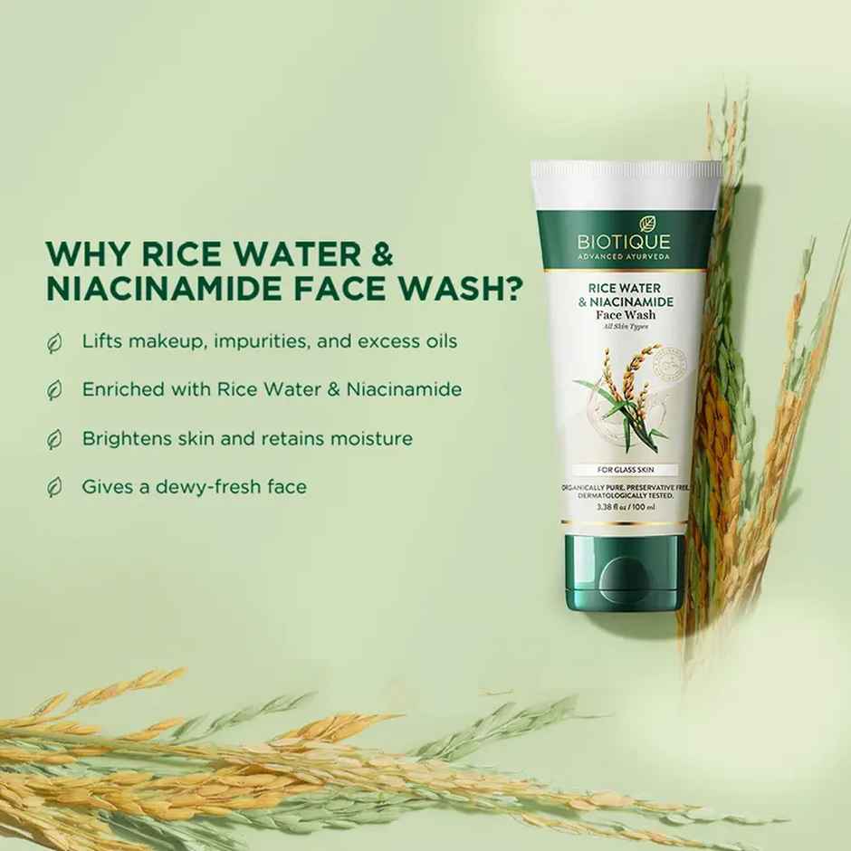 Biotique Rice Water & Niacinamide Gel Face Scrub