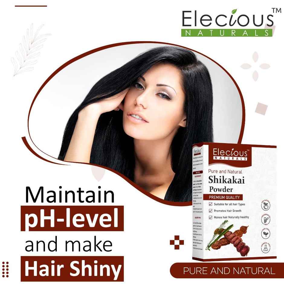 Elecious Shikakai Powder for Hair | For Hair Wash and Shampoo
