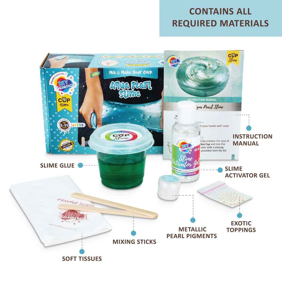 DIY Science Aqua Pearl Slime Kit