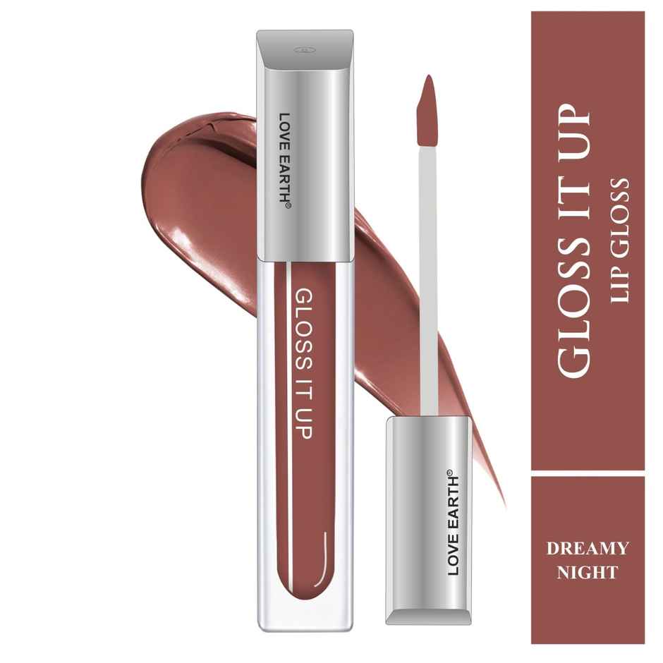 Love Earth Lip Gloss | Dreamy Night | Brown Glitter Brown Glitter