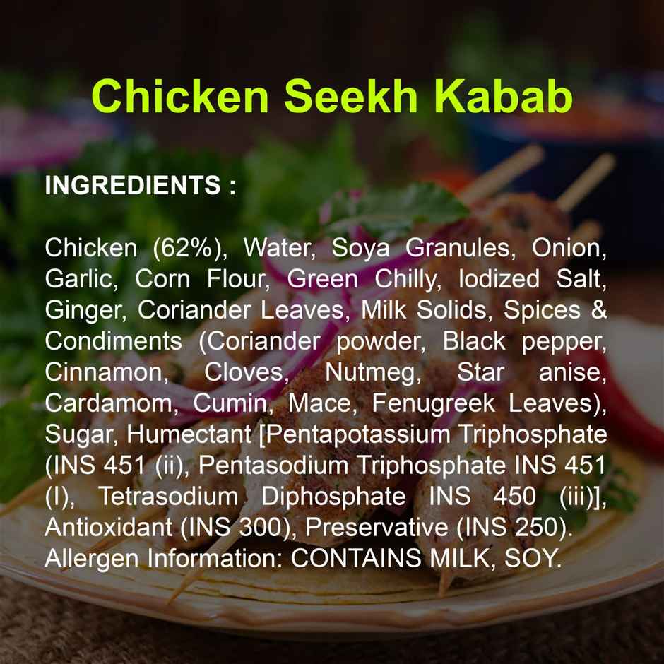 Carnivore Chicken Seekh Kabab | Ready To Cook