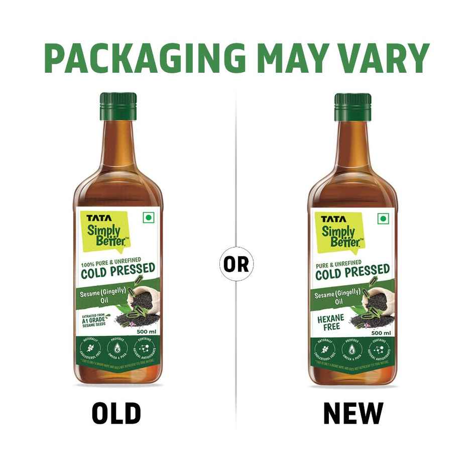 Tata Simply Better Sesame-Gingelly (Til) Cold Pressed Oil | Pure & Unrefined Oil