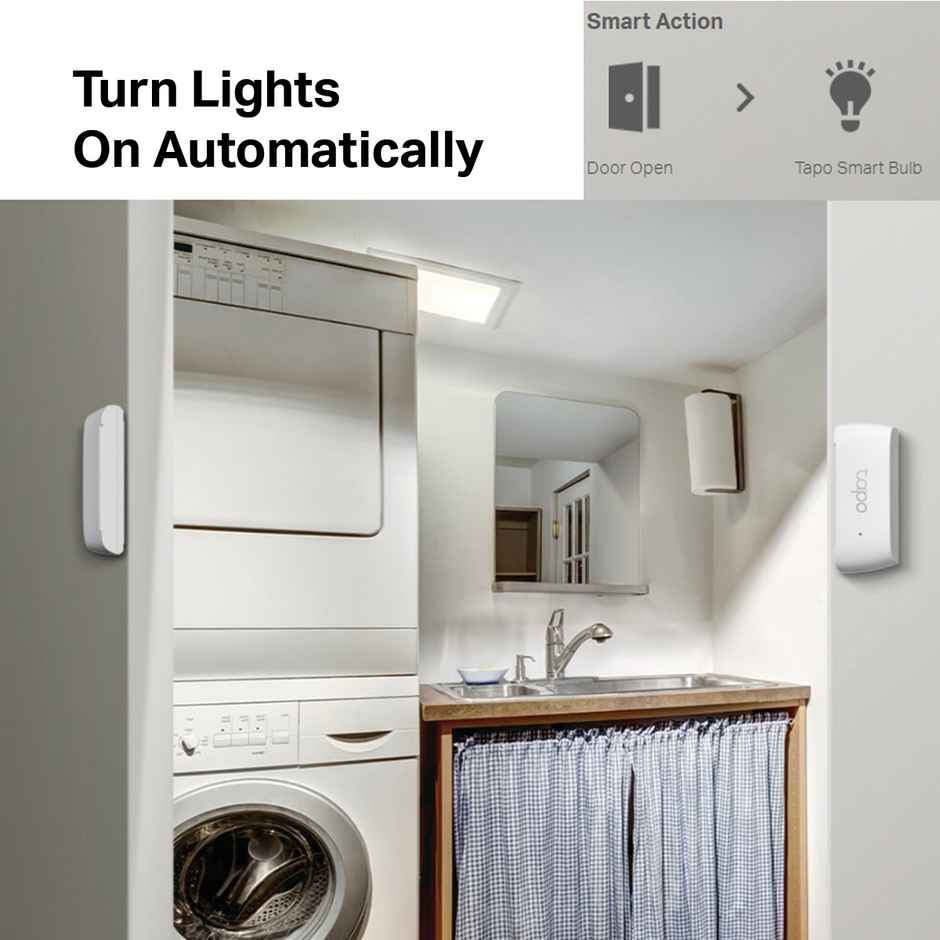 TP-Link Tapo T110 Smart Contact Sensor, Work with Alexa, Hub Required Sold Separately