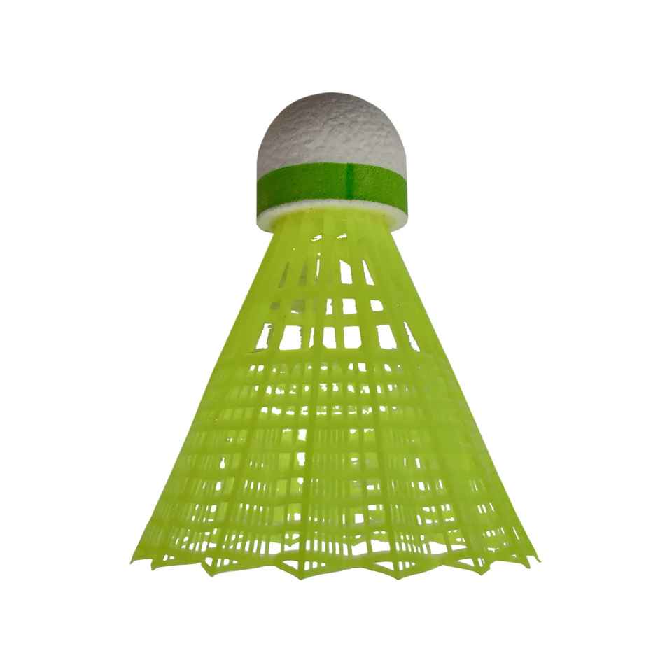 Decathlon Perfly Plastic Shuttlecock | Yellow | White & Orange