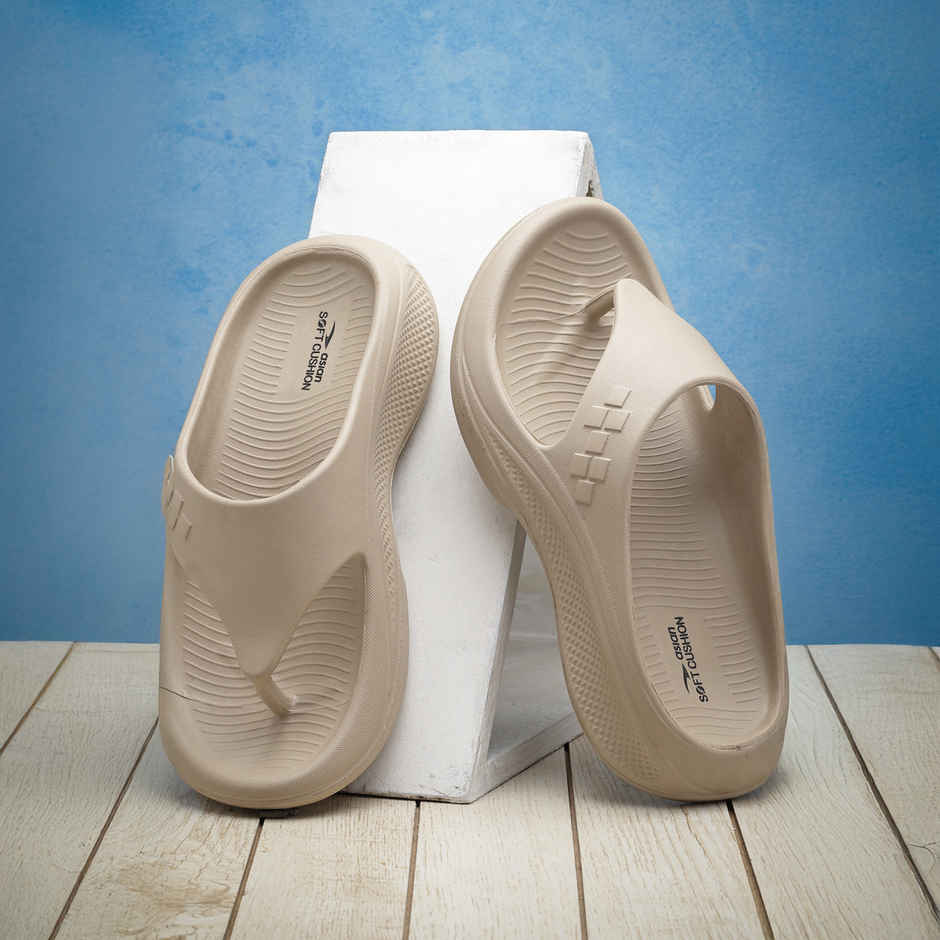 Asian Safari-01 Men Slippers | Beige | UK 10