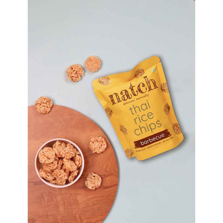Natch Rice Chips Barbecue | Crispy Rice Snack