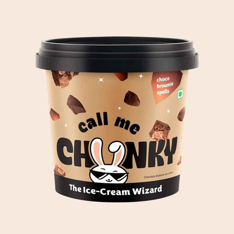 Call Me Chunky Choco Brownie Spells Ice Cream Mini Tub