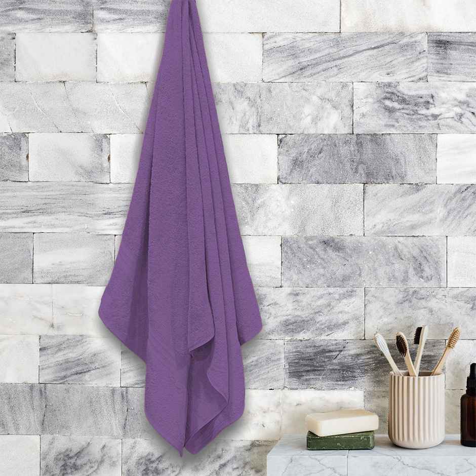 Sassoon Anatolia 100% Cotton Large Bath Towel | Purple | 70 x 140 cm