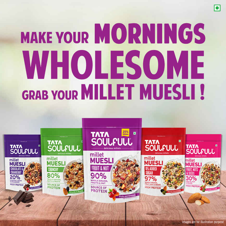 TATA Soulfull Millet Muesli Fruit & Nut Almonds & Real Fruits
