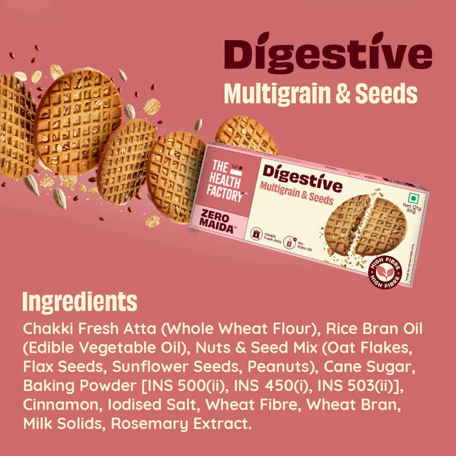 Zero Maida Digestive Biscuits- Multigrain & Seeds
