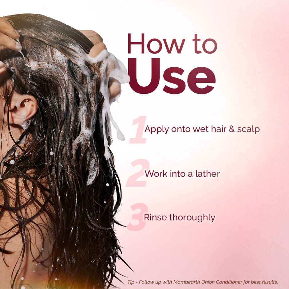 Mamaearth Onion Shampoo For Hair Fall Control & Hair Growth With Onion & Plant Keratin