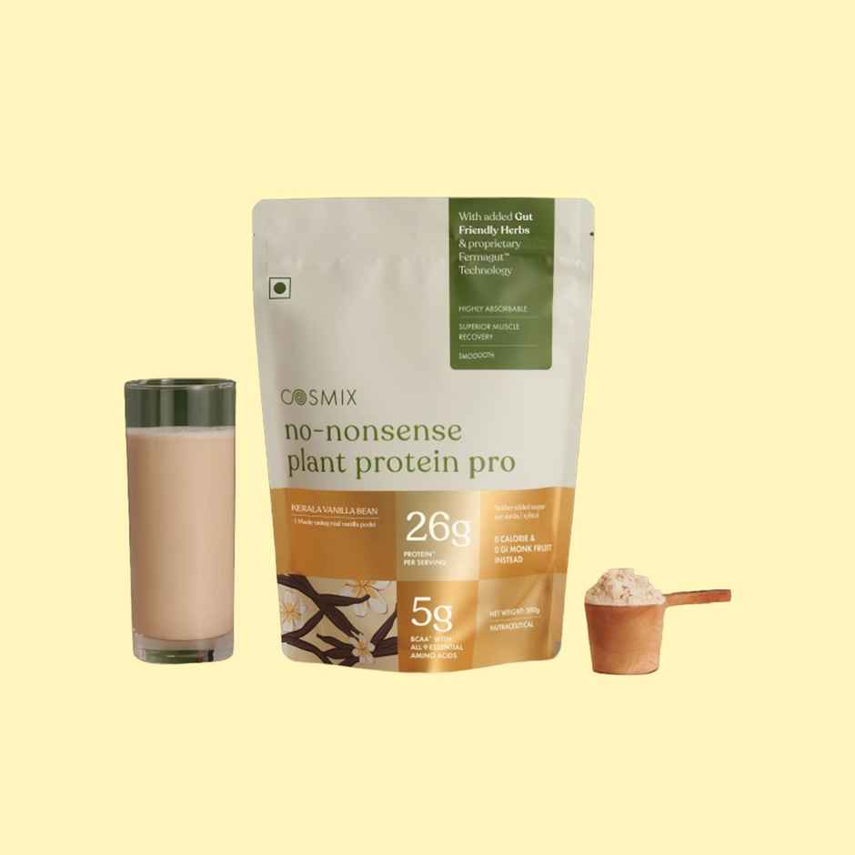 Cosmix No-Nonsense Pro Plant Protein Kerala Vanilla Bean, 26g Protein