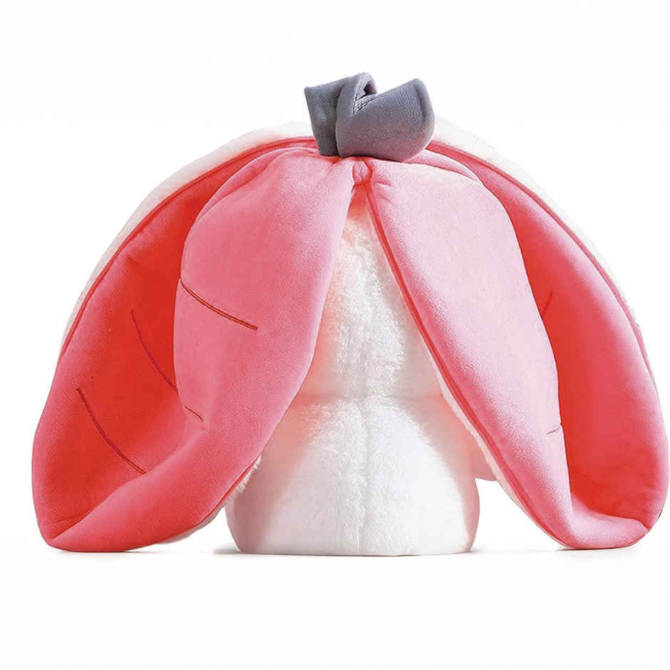Babique Reversible Carrot Plush Soft Toy Cute Kids Animal Home Car Decor Kids Birthday Boys/Girls/Baby (Pink) 25 cm