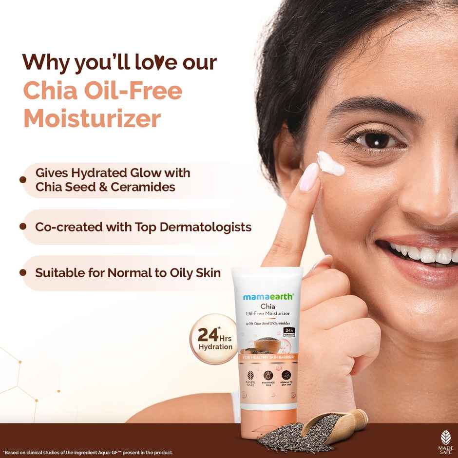 Mamaearth Chia Seed & Ceramides Oil-Free Moisturizer