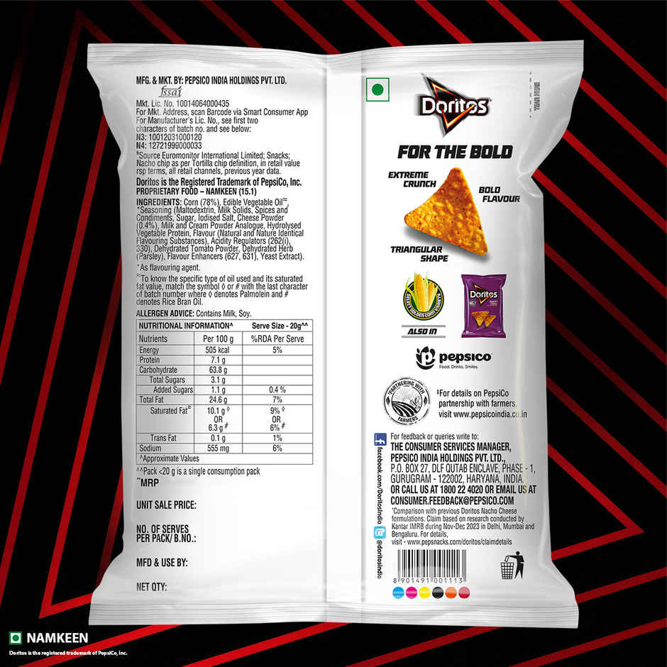 Doritos Nachos Cheese Flavour | Tortilla Corn Chips