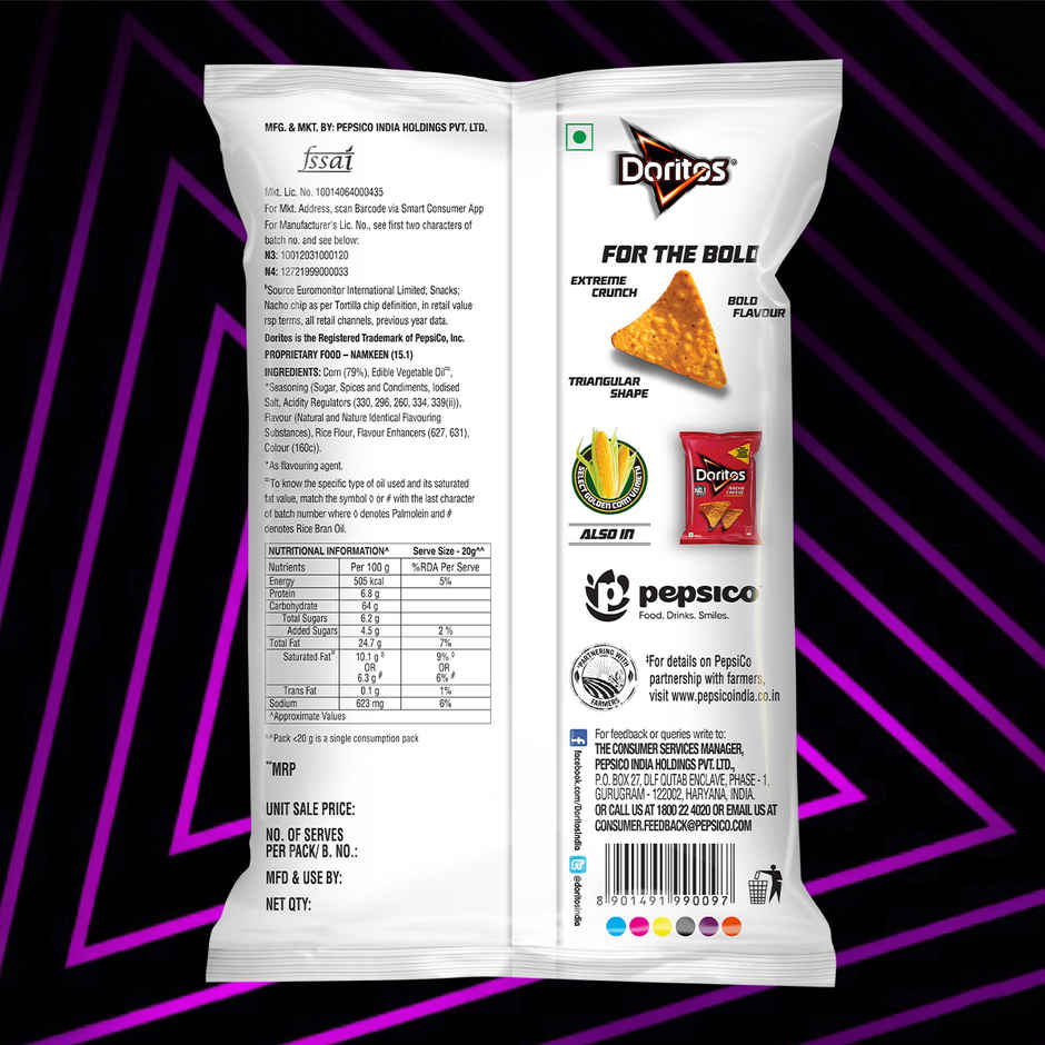 Doritos Nachos Sweet Chilli Flavour | Corn Chips