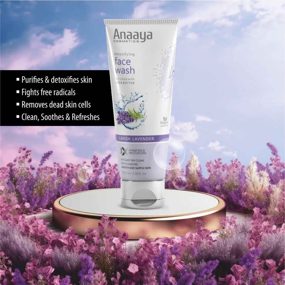 Anaaya Detoxifying Face Wash - Lavish Lavender