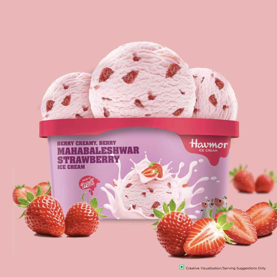 Havmor Mahabaleshwar Strawberry Ice Cream Tub