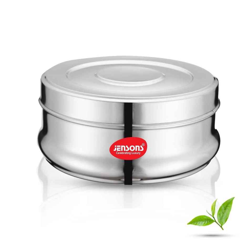 Jensons Stainless Steel Belly Shape Poori Dabba 8 Inch