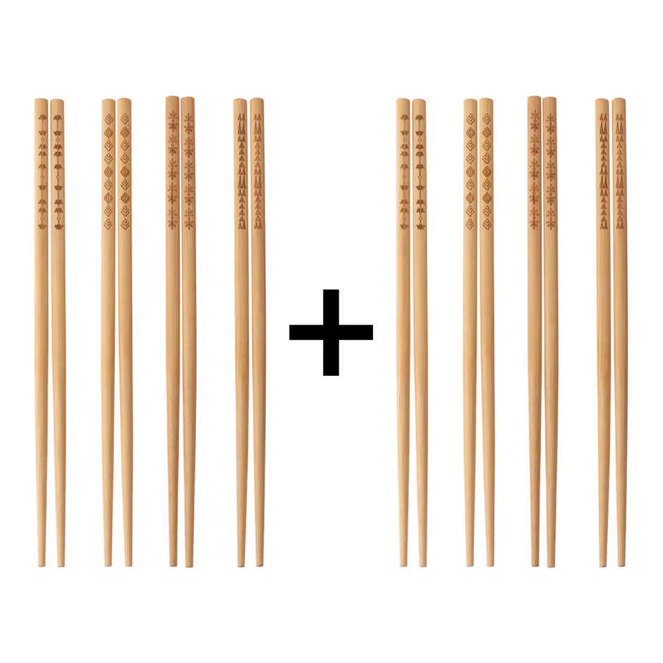 Bamboo Chopsticks Pack of 4 Combo