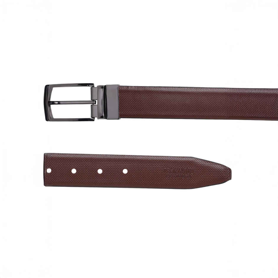 Teakwood Men's Leathers Belt | Black and Brown - 38 in