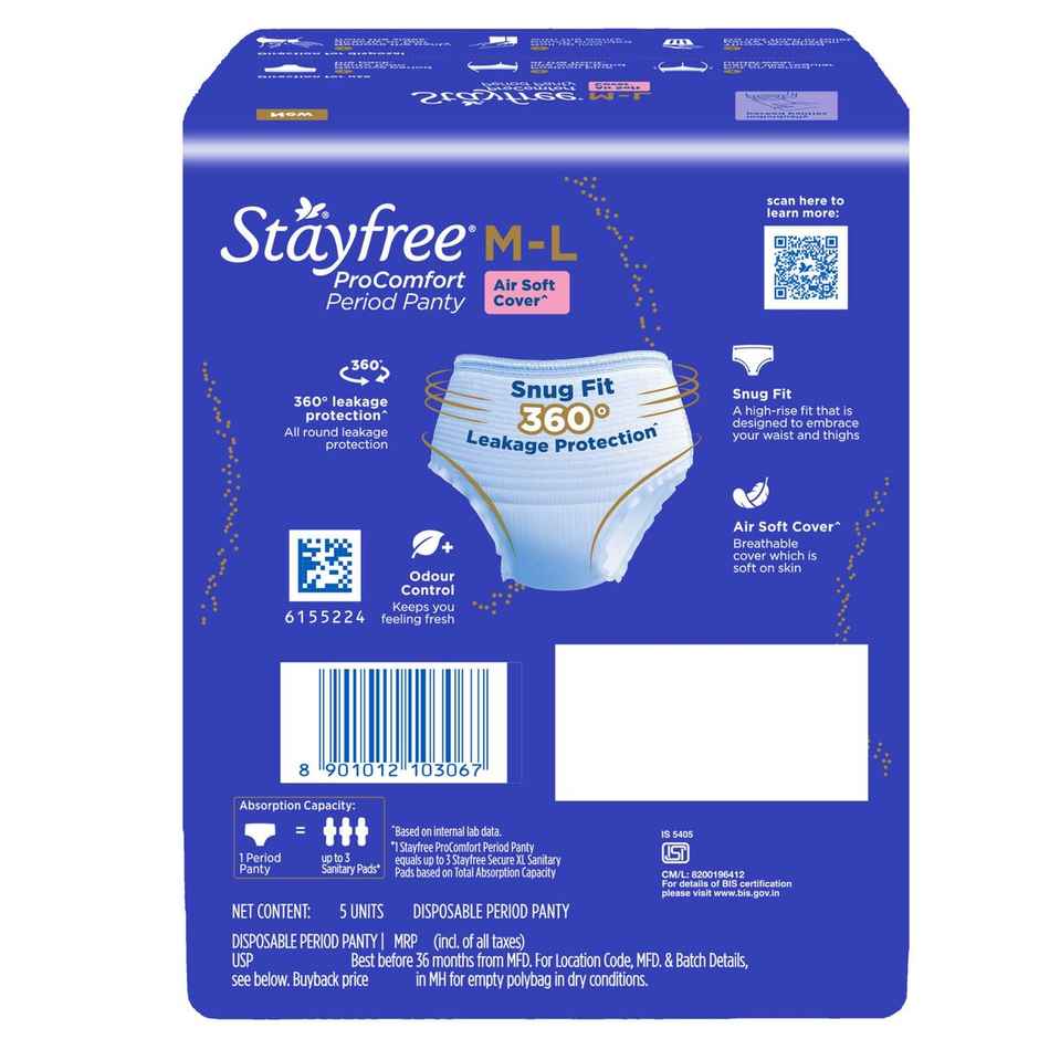 Stayfree ProComfort Period Panty | M-L