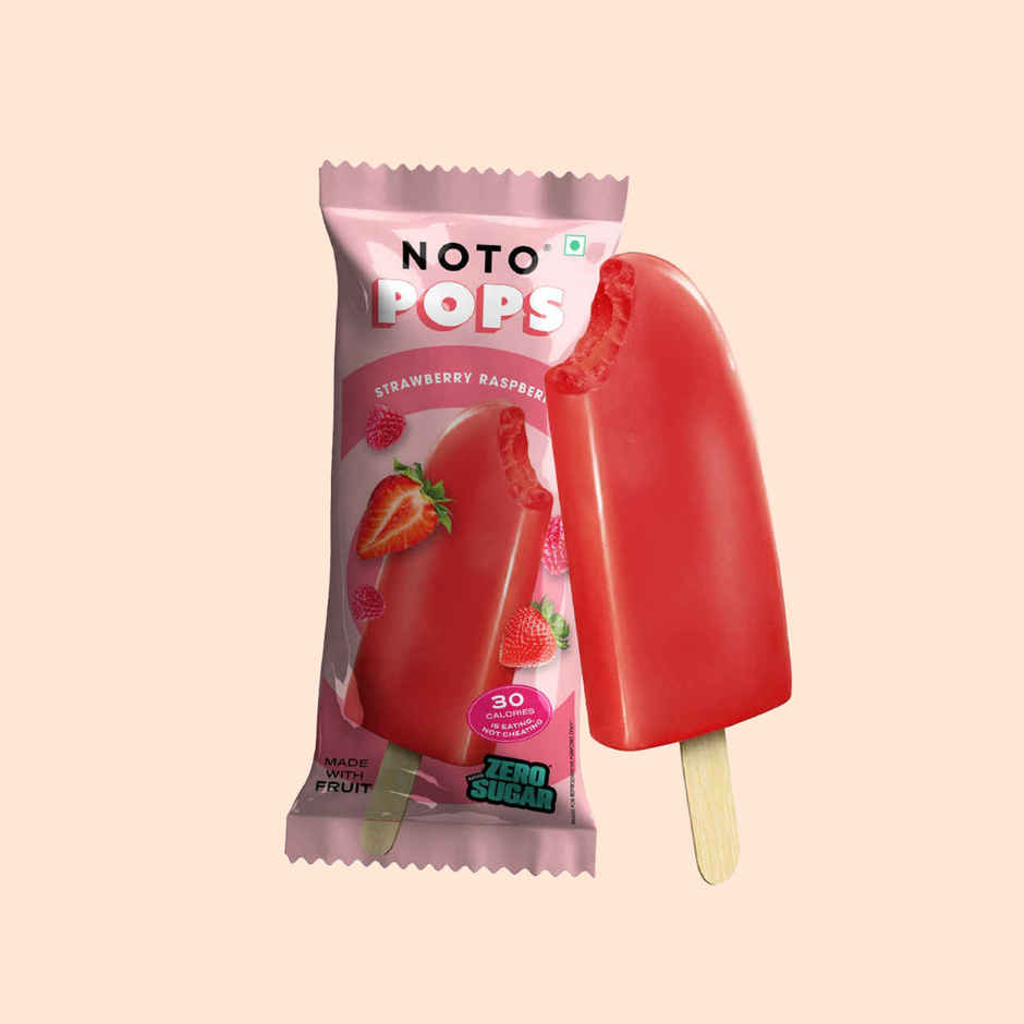 NOTO Strawberry Raspberry Sugar Free, Guilt Free Popsicle