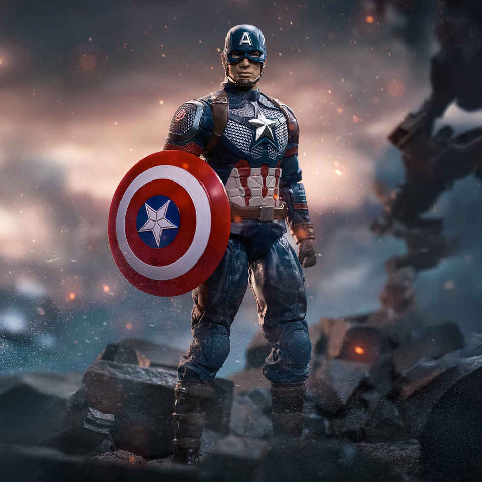 Striders Licensed Captain America Superhero Action Figure | 7 inch