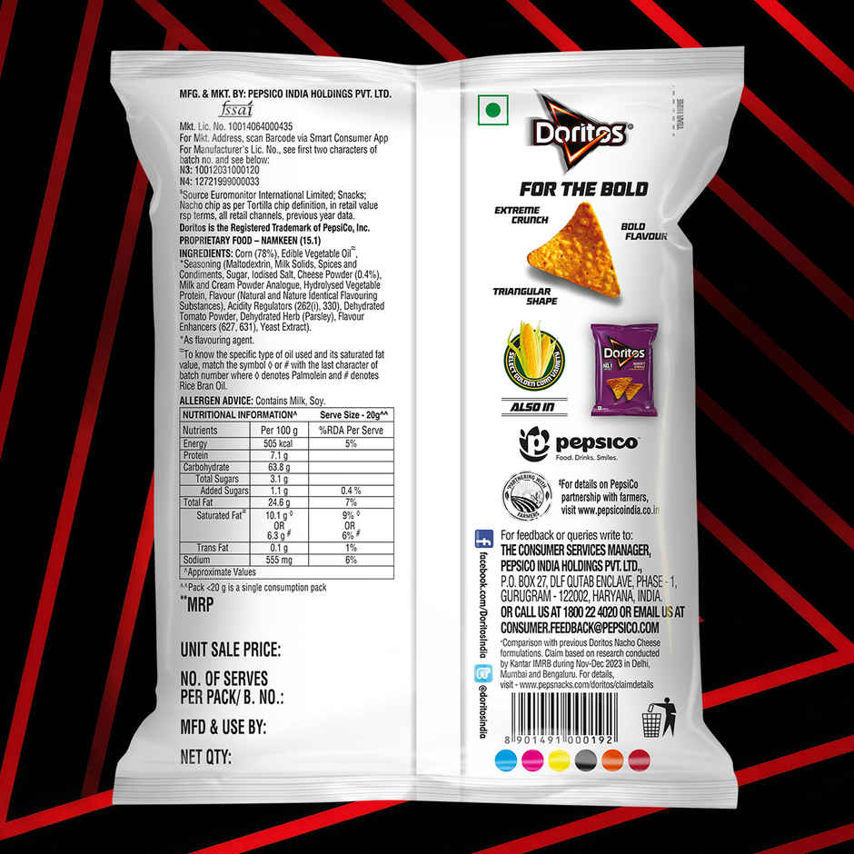 Doritos Nachos Cheese Flavour | Tortilla Corn Chips