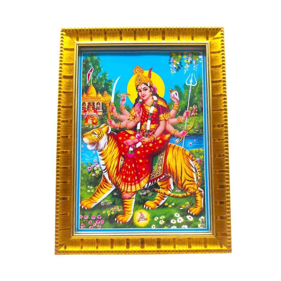 Durga Deity Photo | One Size | Multicolor | Svasti