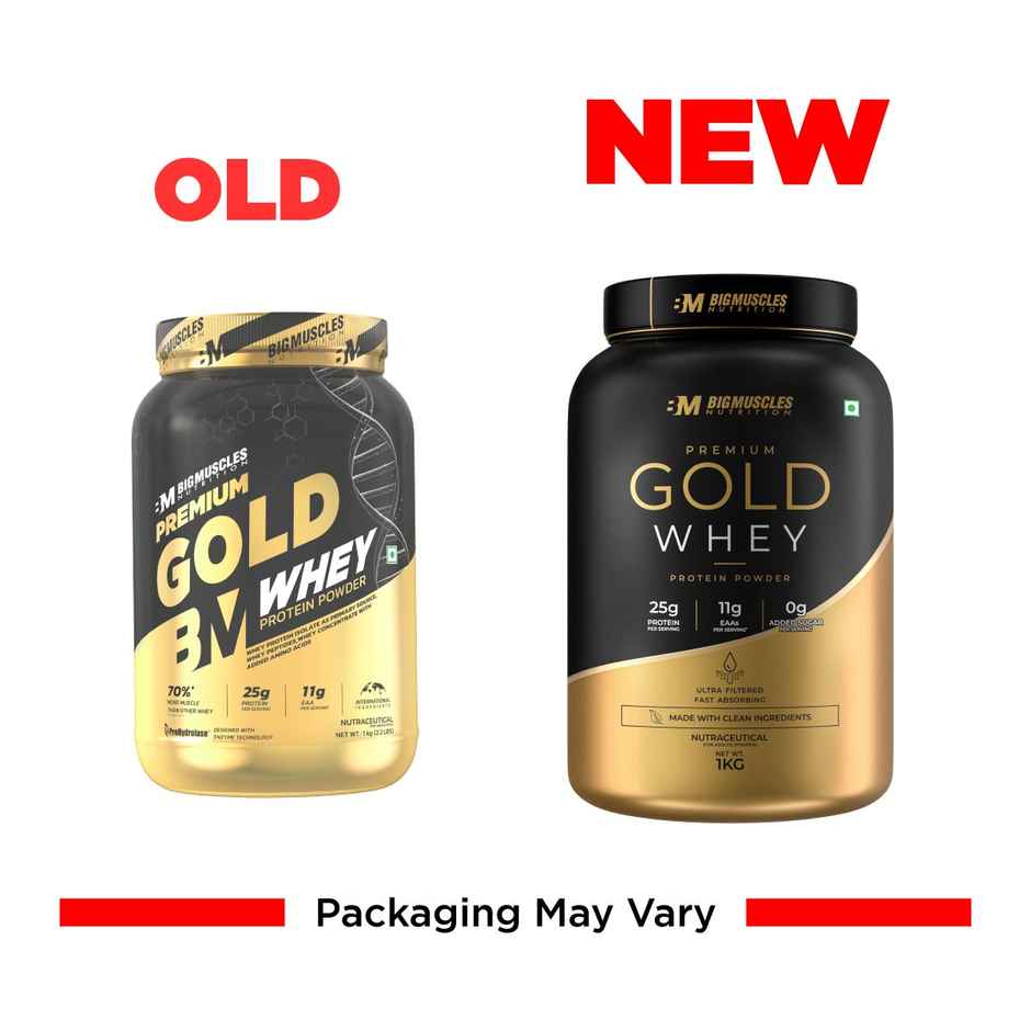 Bigmuscles Nutrition Premium Gold Whey 1Kg Belgian Chocolate