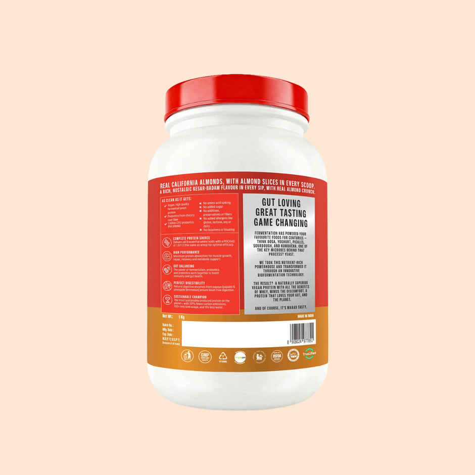 SuperYou Pro Fermented Yeast Protein - Kesar Badam | 24g Protein Per Scoop