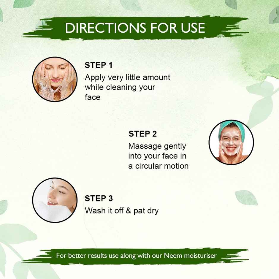 Nimbarka Neem Deep Purifying Face Wash Removes Impurities Dead Skin & Excess Oil