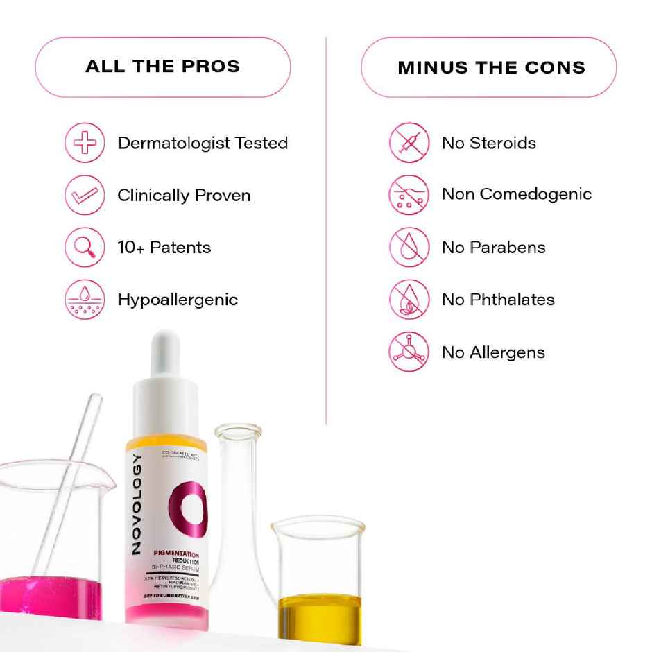 Novology Pigmentation Serum | Bi-Phasic Face Serum For Hyperpigmentation And Dark Spots